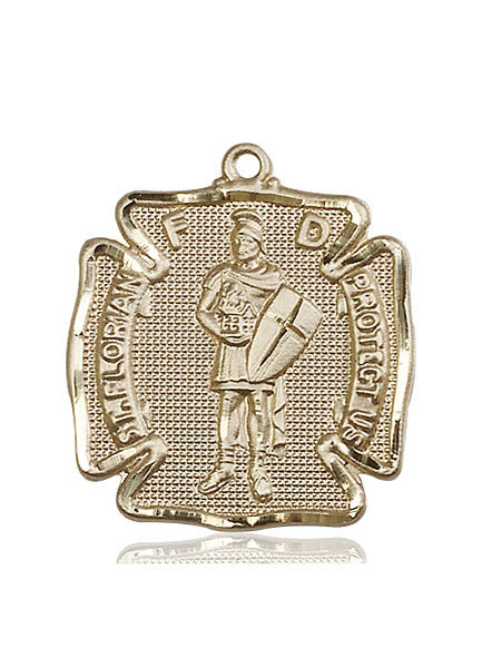 Medalla de San Florián de oro de 14 kt