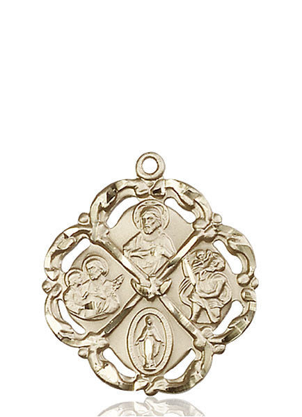 14kt Gold 5-Way Medal