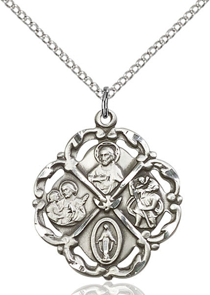 Sterling Silver 5-Way Pendant