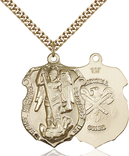 Gold Filled St. Michael the Archangel Pendant