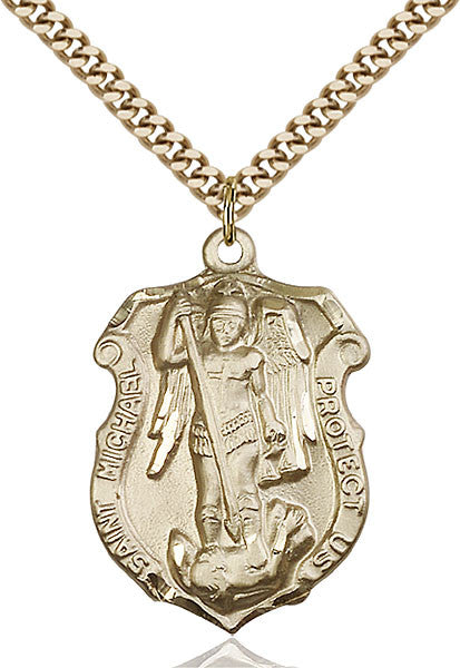 Gold Filled St. Michael the Archangel Pendant