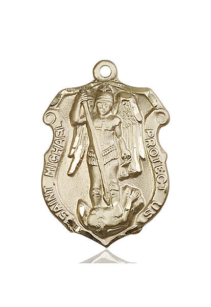 Medalla de San Miguel Arcángel en oro de 14kt