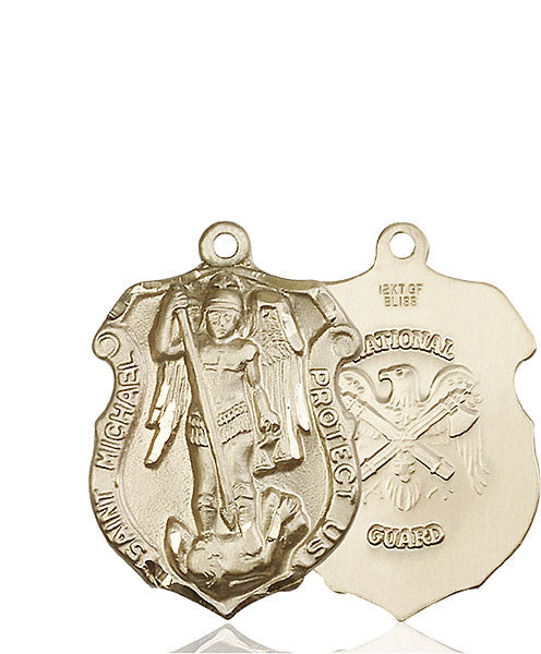 14kt Gold St. Michael the Archangel Medal