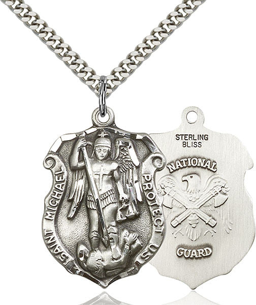 Sterling Silver St. Michael the Archangel Pendant