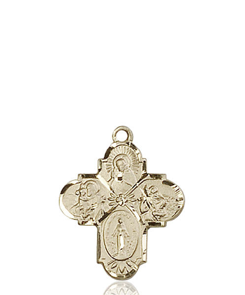 14kt Gold 4-Way Medal