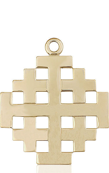 14kt Gold Jerusalem Cross Medal