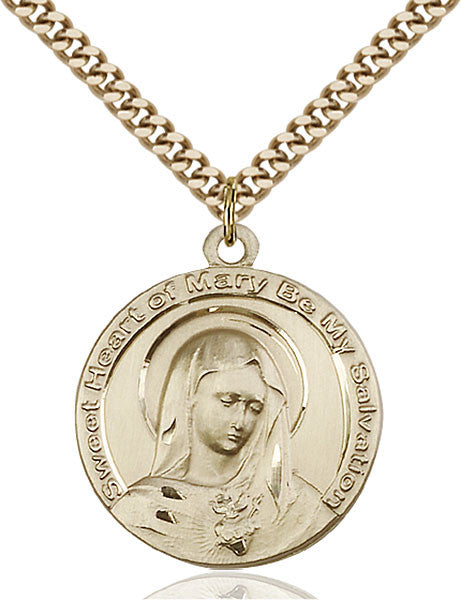 Gold Filled Mary Pendant