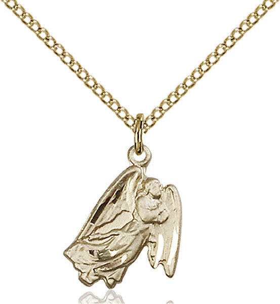 Gold Filled Guardian Angel Pendant
