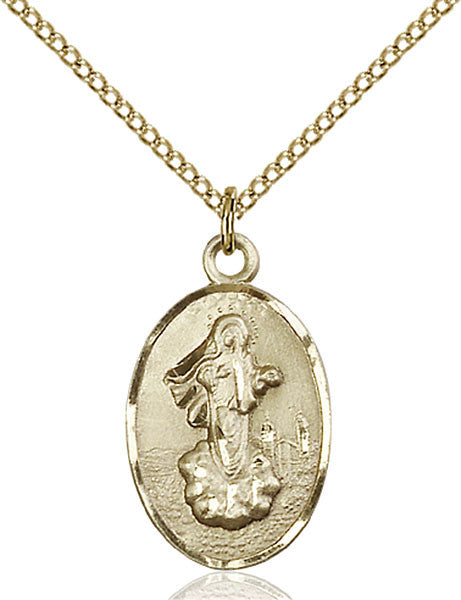 Gold Filled O/L of Medugorje Pendant
