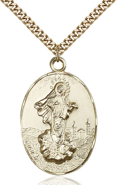 Gold Filled O/L of Medugorje Pendant
