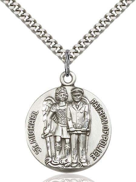 Sterling Silver St. Michael the Archangel Pendant