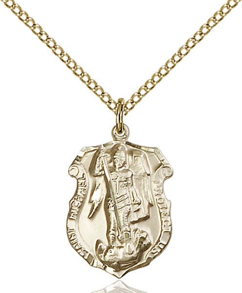 Gold Filled St. Michael the Archangel Pendant