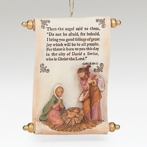 Holy Family Scroll 2020 Ornament [Fontanini]