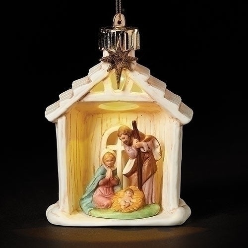 Holy Family LED 2021 Ornament [Fontanini]