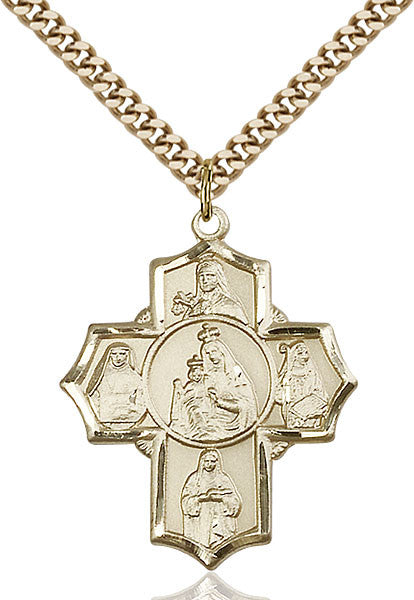 Gold Filled O/L of Mount Carmel Pendant