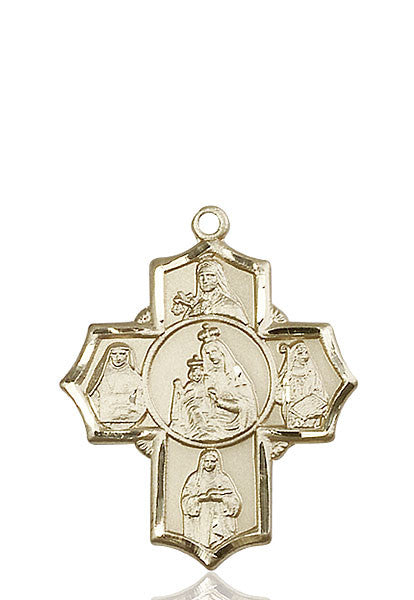 14kt Gold O/L of Mount Carmel Medal