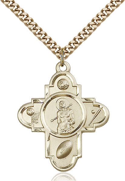 Gold Filled St. Sebastian Pendant