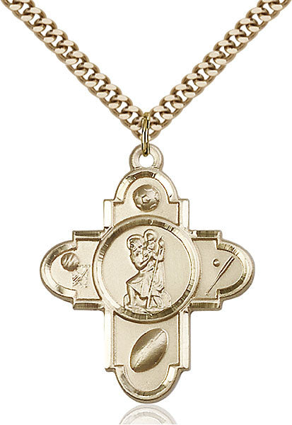 Gold Filled St. Christopher Pendant