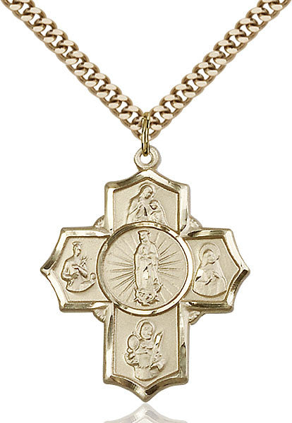 Gold Filled 5-Way Motherhood Pendant