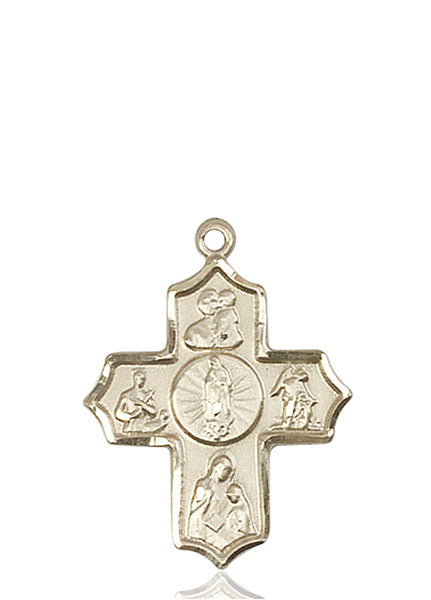 14kt Gold 5-Way  O/L of Guadalupe Medal