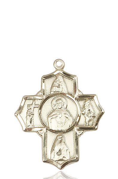 14kt Gold Scapular 4-Way Medal