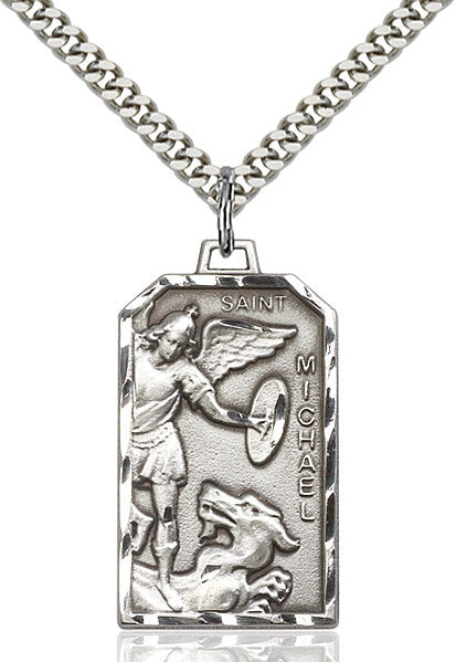 Sterling Silver St. Michael the Archangel Pendant