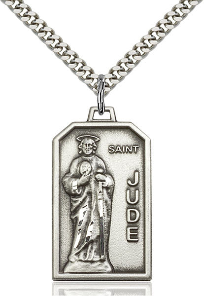 Sterling Silver St. Jude Pendant
