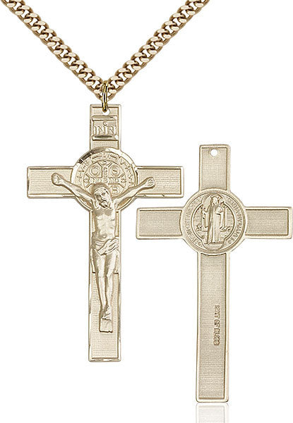 Gold Filled St. Benedict Crucifix Pendant