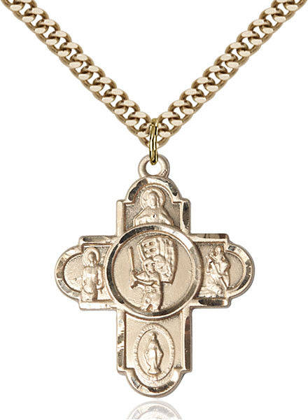 Gold Filled 5-Way / Baseball Pendant