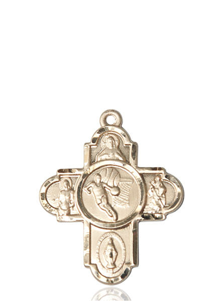 14kt Gold 5-Way / Basketball Medal