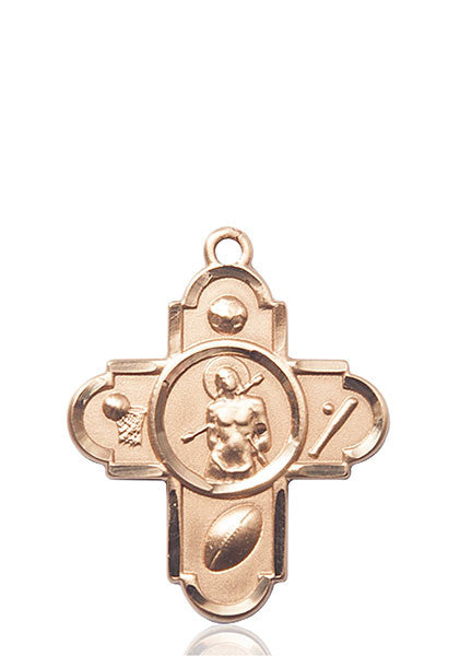 14kt Gold 5-WAY/ST. SEBASTIAN Medal