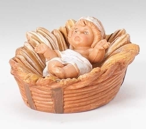 Baby Jesus in Crib, 5" Scale [Fontanini]