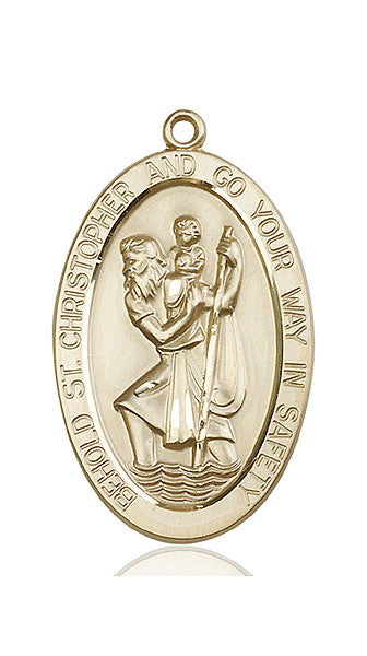 14kt Gold St. Christopher Medal