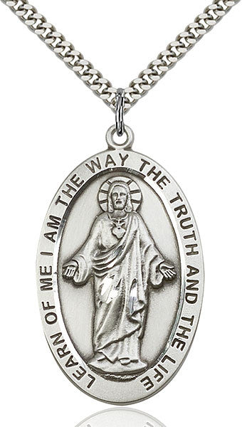 Sterling Silver Scapular Pendant