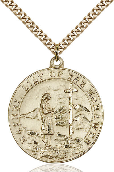 Gold Filled St. Kateri Pendant