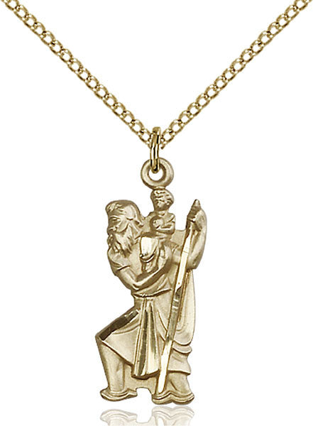 Gold Filled St. Christopher Pendant