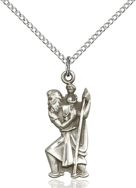 Sterling Silver St. Christopher Pendant