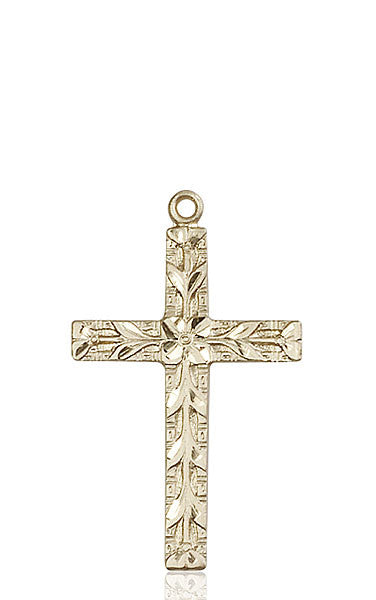Medalla de cruz de oro de 14kt