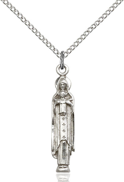 Sterling Silver Madonna & Child Pendant