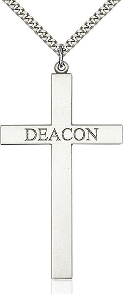 Sterling Silver Deacon Cross Pendant