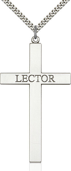 Sterling Silver Lector Cross Pendant