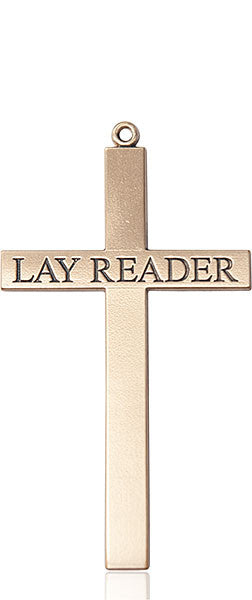14kt Gold Lay Reader Cross Medal