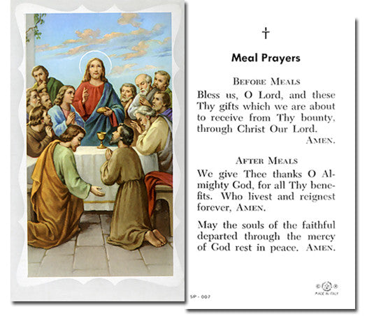 Prayer Before And After Meals