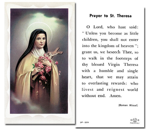 Prayer to St. Theresa