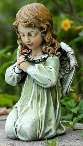Estatua del ángel arrodillado, 12"
