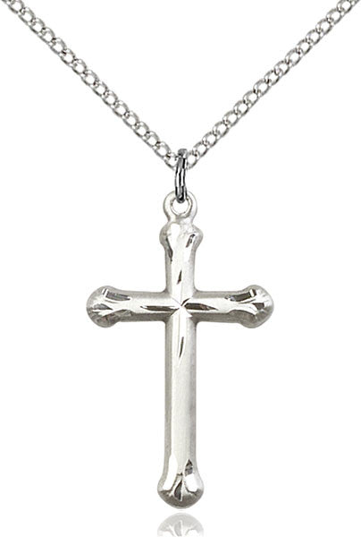 Colgante de cruz de plata esterlina