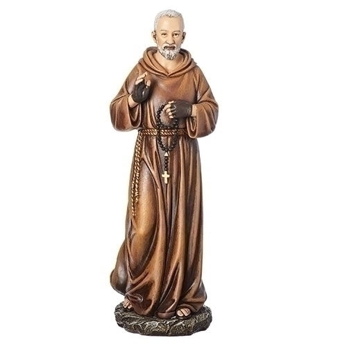 Figura/estatua del Padre Pío, 10.25"
