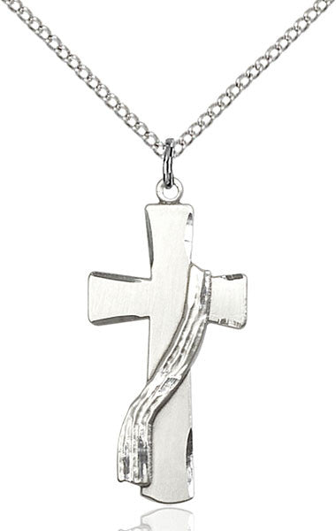 Sterling Silver Deacon Cross Pendant