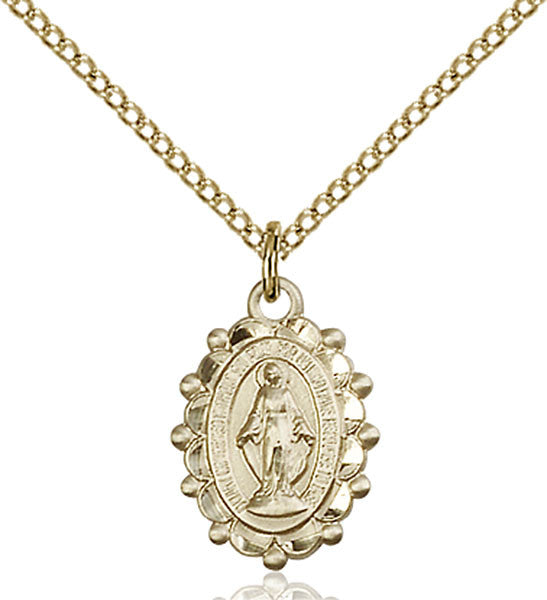 Gold Filled Miraculous Pendant
