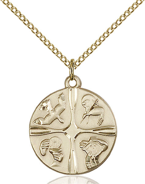 Gold Filled Christian Life Pendant
